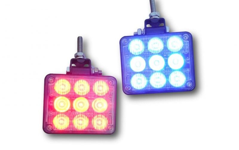 20858 LED FLASH kvadratna crvena-plava WEB s logom