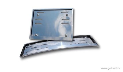 INOX KROM nosači tablica za đipove (srebrni metalni kromirani) ravni + zakrivljeni