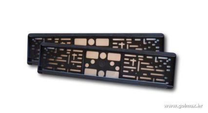 PVC crni nosači tablica PVC 2 kom