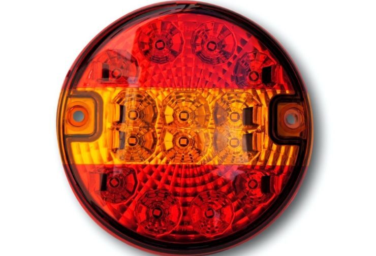 LED okrugla lampa off s logom
