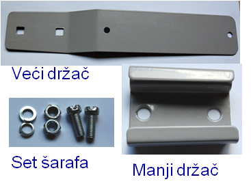 00066D REZERVNI JAČI Držač trokuta za spora vozila SET (veliki držač, manji držač + šarafi)