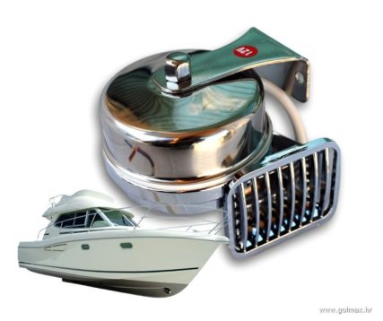 Krom sirena za brodove (12V)