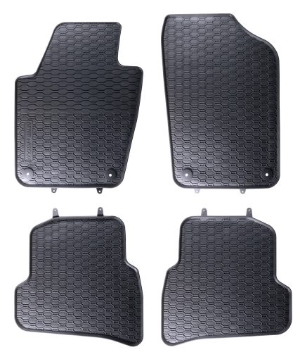 VW POLO 5 2009-- , Seat IBIZA 4 2008 – 2017, Škoda FABIA 3 2014--, Tipski gumeni tepisi 4 kom